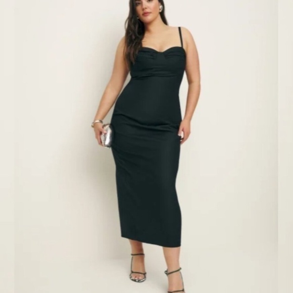 Reformation Stormi Dress Black